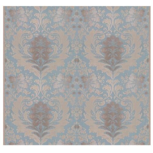 Damas de style  Louis XVI bleu nattier et or