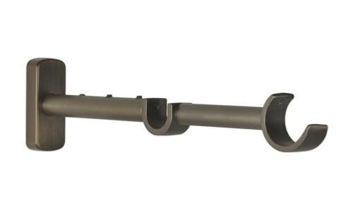 2 SUPPORTS DOUBLES EXTENSIBLES 210MM MUR Ø 25MM + 16MM - 66785 - 35