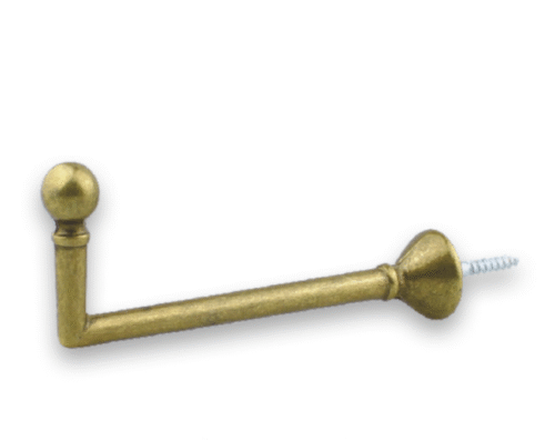 Paquet de 2 gonds boule avec retour 8 cm - B29370