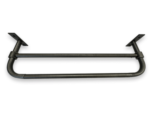 Ensemble double tringle - Pergola ø16 mm - R = 15 cm - Noir-1M80- B36604