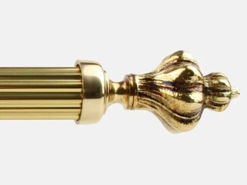 Embout LOUIS XV pour tube- Boulet en Laiton 28 mm - B30615