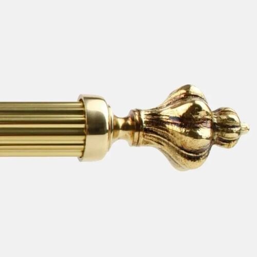 Embout LOUIS XV pour tube- Boulet en Laiton 28 mm - B30615