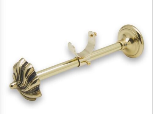 Support collier réglable LOUIS XV - R=15cm pour tube- Boulet en Laiton 28 mm - B34788