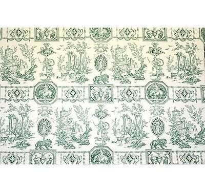 Toile de jouy Diane Chasseresse  Vert