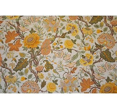 Toile de jouy Madurai Lin Orange