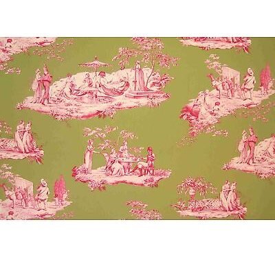 Toile de jouy Plaisirs D'été Vert
