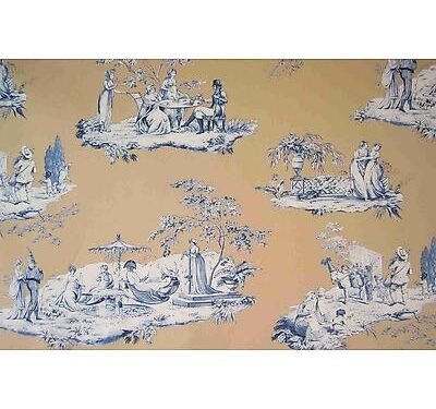 Toile de jouy Plaisirs D'été Jaune