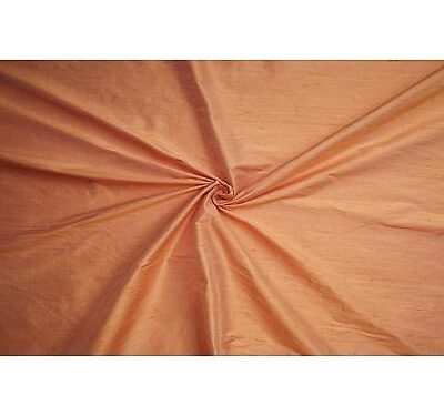 Coupon Shantung de soie  Abricot de 1m65