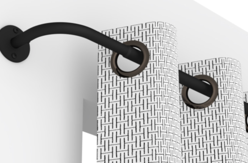 KIT TRINGLE COUDÉE NOIR