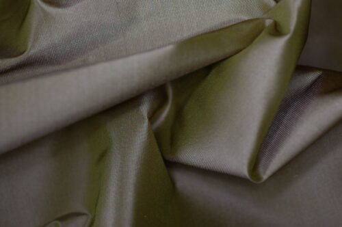 Taffetas Soie Vert Amande/Rose