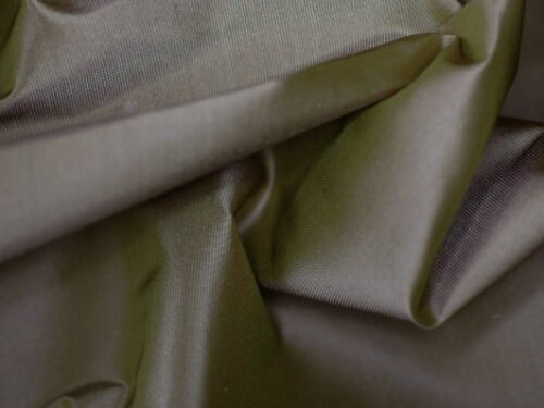 Taffetas Soie Vert Amande/Rose