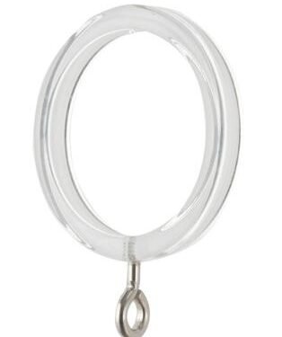Tringles à Rideaux Collection Auro : 6 Anneaux Plexiglass - 66818