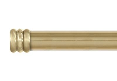 Collection tringles à rideaux Auro : embout "Anel" en Acier brossé et Nickel