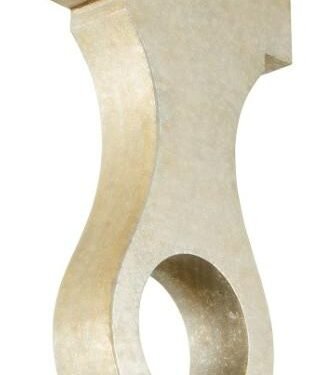 Tringles à Rideaux Collection Castel : 1 Support Plafond-Mur, Argent Patiné