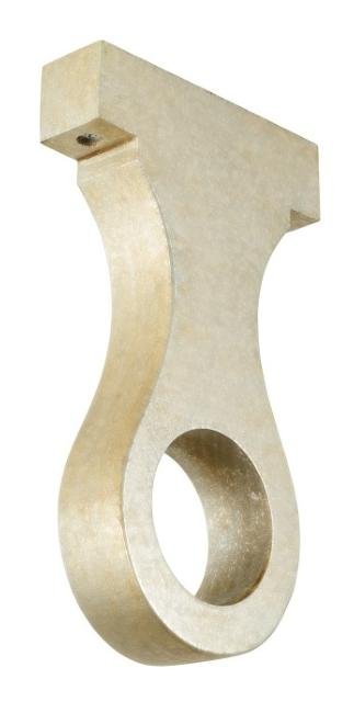 Tringles à Rideaux Collection Castel : 1 Support Plafond-Mur, Argent Patiné