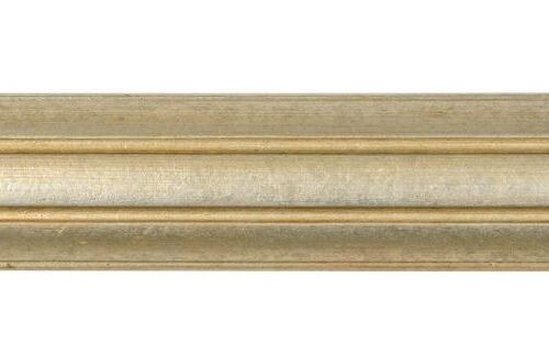 Tringles à Rideaux Collection Castel : 1 Bâton en Bois Argent Patiné 50mm de diamètres