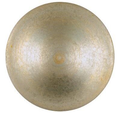 Tringles à Rideaux Collection Castel : 1 Patère Ronde, Argent Patiné