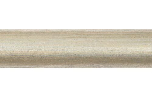 Tringles à Rideaux Collection Castel : 1 Bâton Arrière Argent Patiné