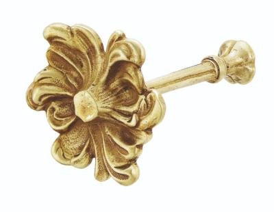 Tringles à Rideaux Collection Palace Laiton : 1 Patère Louis XV en Laiton - 60297