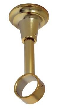 Tringles à Rideaux Collection Medicis : 1 Support Mixte Plafond Mur Métallisé - 64044