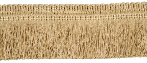 Passementerie Collection Onyx : Frange Mousse Version Métallisée