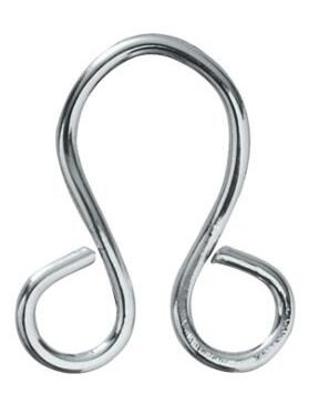 Tringles à Rideaux Collection Palace Laiton : Agrafes Lyres en Laiton