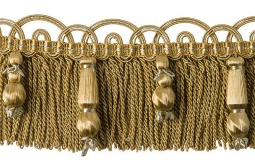 Passementerie Collection Scarlett : Frange Moulinée avec Perles