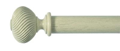 Tringles à Rideaux Collection Villa : 2 Embouts Torsade Coloris Naturels - 62071