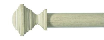 Tringles à Rideaux Collection Villa : 2 Embouts Cubic Coloris Naturels - 62073