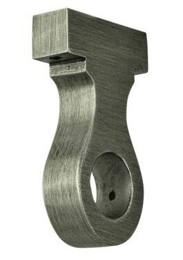 Tringles à Rideaux Collection Villa : 1 Support Plafond-Mur Coloris Métallisé - 62084
