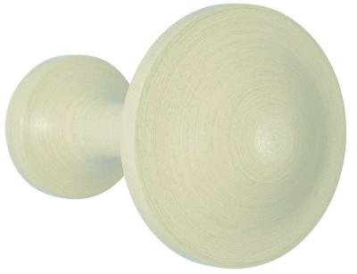 Tringles à Rideaux Collection Villa : 1 Patère Ronde Coloris Naturels - 62090