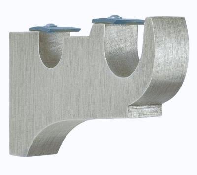 Tringles à Rideaux Collection Villa : 1 Support Intermédiaire Double Coloris Naturels - 62097