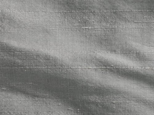 Coupon soldé 4 mètres  Soie Sauvage  Argent
