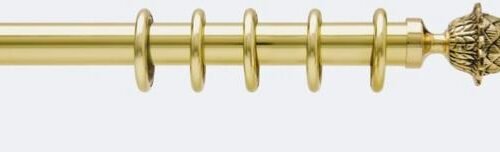 Embout LOUIS XVI pour tube- Boulet en Laiton 28 mm - B30616