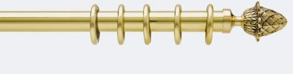 Embout LOUIS XVI pour tube- Boulet en Laiton 28 mm - B30616