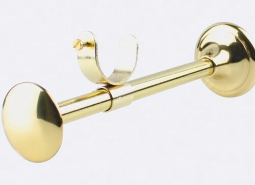 Support collier réglable contemporain - R=15cm pour tube- Boulet en Laiton 28 mm - B30641