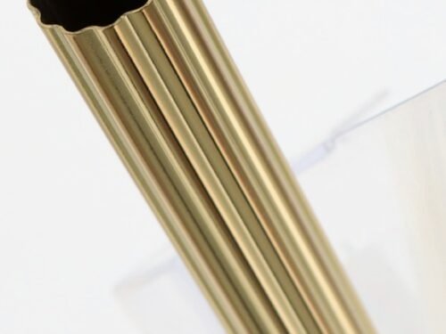 Tringle cannelée à rideaux Boulet en Laiton 28 mm - B33595