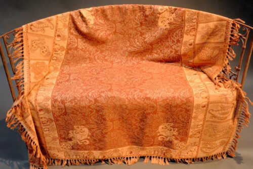 JETÉ DE CANAPÉ BARMER FEU 150/150