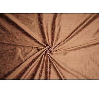 Tissu Shantungs de soie  Cuivre vendu au mètre