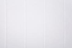 Voilage rayé vertical fine rayure damier blanc L300 cm Calvi
