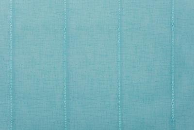 Voilage rayé vertical fine rayure damier bleu L300 cm Calvi