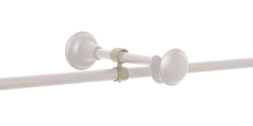 Tringles à Rideaux Collection Medicis : 2 Colliers Adaptateurs Peints pour Support Mural Ø19mm
