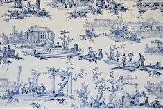 Imprimé toile de jouy